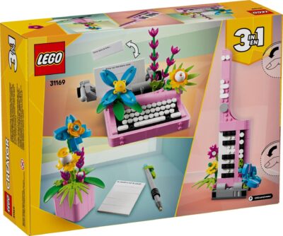 LEGO® Creator 31169 - Masina de scris cu flori (3:1)