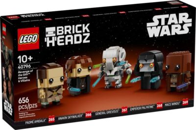 Lego Brickheadz 40796 - Eroi si ticalosi din Razbunarea Lorzilor Sith