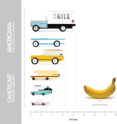 Candylab Toys Americana – Hudson Taxi – Jucărie Premium din Lemn