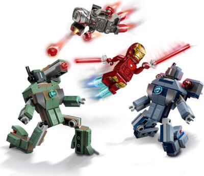 LEGO® Marvel 76320 - Iron Man si War Machine vs dronele Hammer