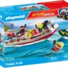 Playmobil Act!on Heroes PM71464 - Barca de salvare cu scuter acvatic (#71464)