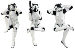 Set de statuete Nemesis Now Star Wars B6678B24 - Stormtrooperii Intelepti, Set de 3 statuete