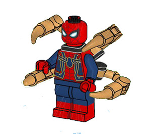 Lego Super-Heroes Minifigurina sh1047 - Iron Spider