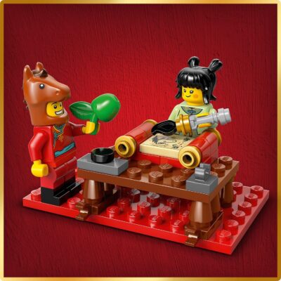 Lego Seasonal 80119 - Pictura cu cai în galop