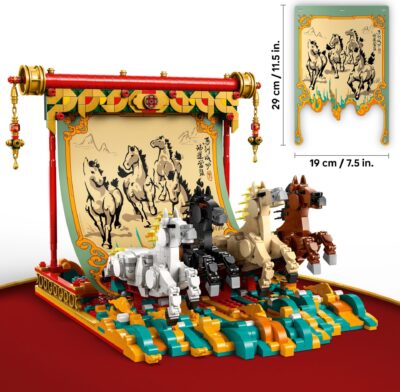 Lego Seasonal 80119 - Pictura cu cai în galop
