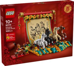Lego Seasonal 80119 - Pictura cu cai în galop