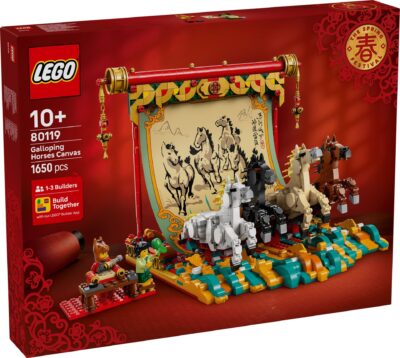 Lego Seasonal 80119 - Pictura cu cai în galop
