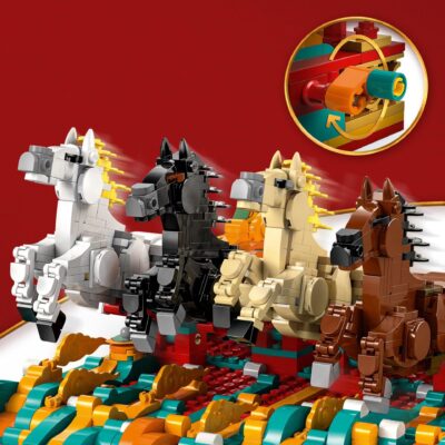 Lego Seasonal 80119 - Pictura cu cai în galop