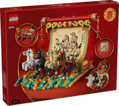 Lego Seasonal 80119 - Pictura cu cai în galop