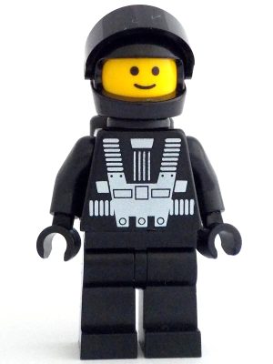 Lego Minifigures Space sp134 – Blacktron I, Minifigurină cu Print pe Spate