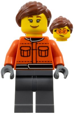 Lego Minifigures cty1841 - Membră a echipei tehnice Formula 1