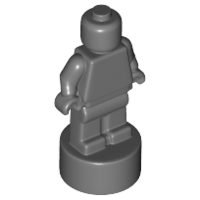 90398 (3) Lego Parts 90398dbg - Statuetă trofeu (gri inchis)