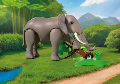 72068_product_extra1 Playmobil Animals & Friends PM72068 - Ingrijitor zoo cu elefant (Promo Pack) #72068
