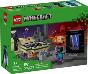LEGO® Minecraft 21584 - Calatorie prin portalurile Nether si End